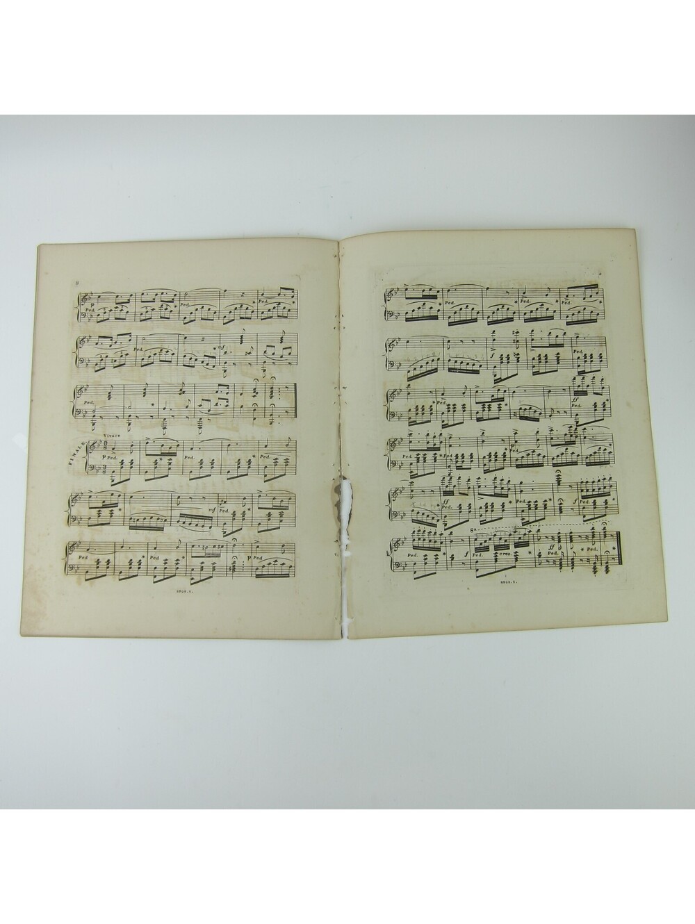 Sheet Music Civil War Tears of Love Charles Grobe Lee & Walker Antique 1863 - Picture 5 of 12